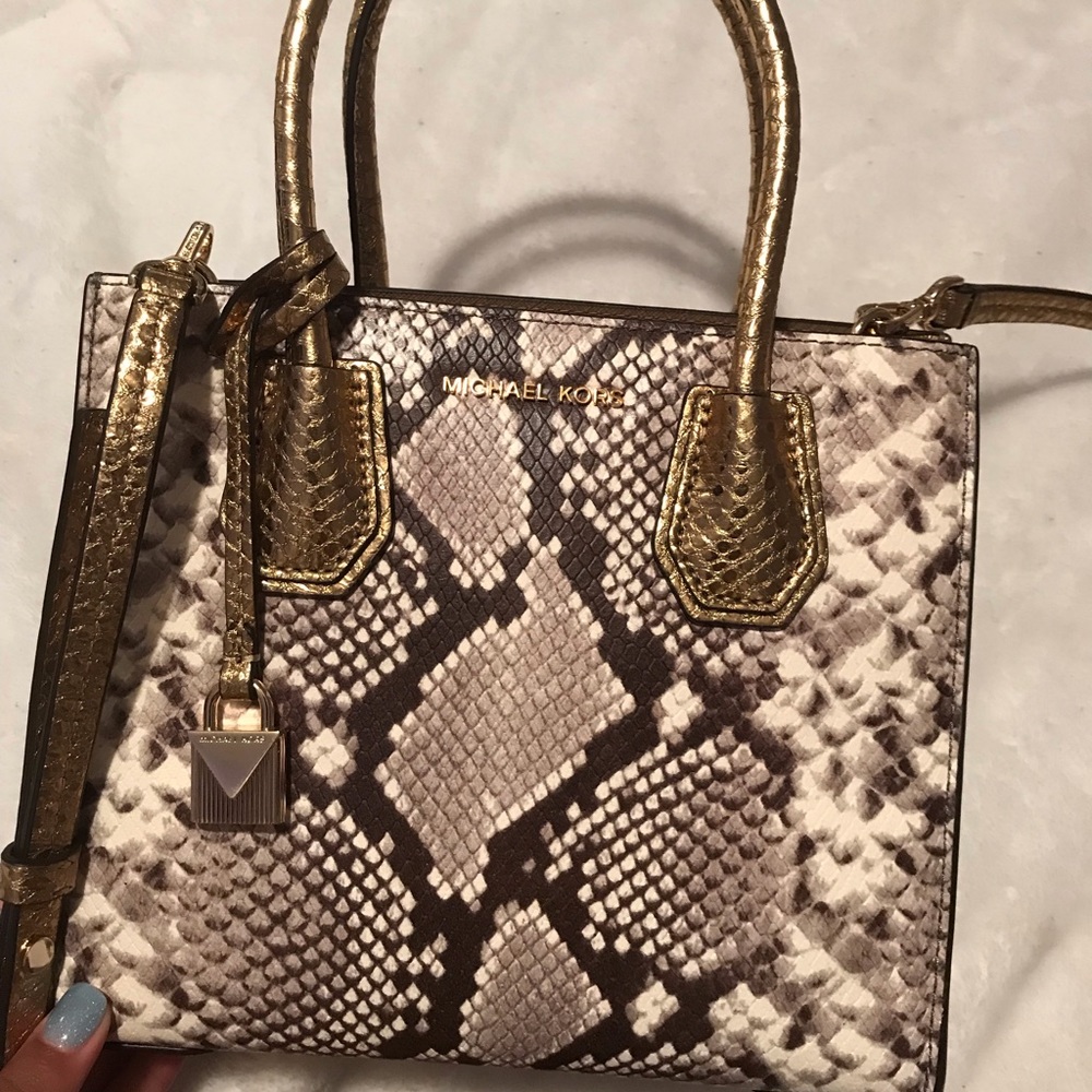 Michael kors snakeskin & python mercer